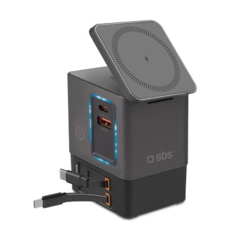 Зарядная станция Sbs TEWIRMAG105W Power Dock 6-in-1 с MagSafe и кабелями USB-C 65W,...