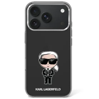 Чехол Karl Lagerfeld IML Ikonik Sketch Print MagSafe для iPhone 17/18 Pro Max, черный