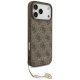 Guess iPhone 17 Pro Max vāciņš 4G Charms Collection MagSafe, brūns