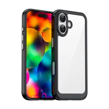 Чехол Outer Space для iPhone 17 с MagSafe, черный прозрачный