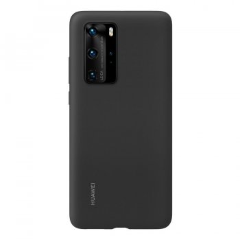 Original Huawei P40 Pro (ELS-N04) Protective PU Case Cover, Black | Oriģināls Telefona Maciņš Vāciņš Apvalks