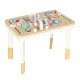 Lulilo Ludo 2-in-1 Wooden Sensory Table & Activity Board, Pink