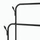 Double Garment Rack for Clothes Storage, Black