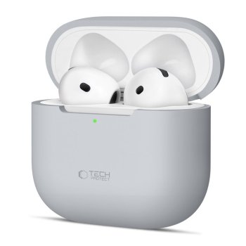 Tech-Protect Silicone Case for Apple AirPods 4 Gray
