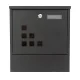 Почтовый ящик из оцинкованной стали Modernhome HPB2210K-GS с отделением...