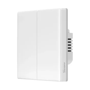 Sonoff TX T5 2C Smart Wi-Fi Touch Wall Switch, 2-channel, White