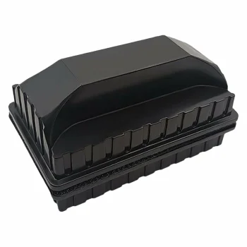 Магнитный скребок для чистки стекол аквариума, 11x5.5x20 см, Черный