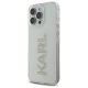 Karl Lagerfeld iPhone 16 Pro Max vāciņš IML Rhinestones Logo, caurspīdīgs