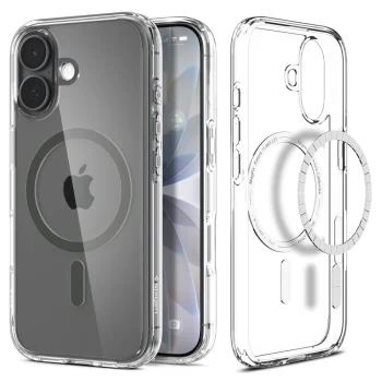 Spigen iPhone 17 vāciņš Ultra Hybrid Mag MagSafe, caurspīdīgs/grafīta