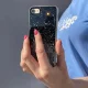 Vāciņš iPhone 13 Pro Star Glitter ar spīdumiem, melns