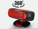 Auto sildītājs un ventilators 150W 12V, logu atkausētājs, melnsarkans