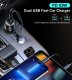 Choetech TC0010 USB-C USB-A PD 63W automašīnas lādētājs - melns | Phone Car Charger
