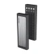 M.2 NVMe SSD ārējais korpuss Lexar LPAE06N 10Gbps USB-C, sudraba
