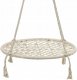 Kids Macrame Swing \"Stork Nest\" Braided Rope Hammock Chair for Garden Home, Beige