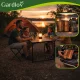 Складной туристический стол с 4 стульями Gardlov, черный