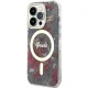 Чехол Guess для iPhone 14 Pro IML Flower MagSafe, хаки