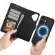 Tech-Protect iPhone 17 atverams vāciņš maciņš grāmatiņa Wallet MagSafe, matēts melns