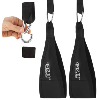 Петли для тренировки пресса 4FIZJO AB Sling Straps, черные