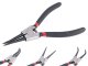Circlip Pliers Set, 4 Pcs, Straight and Bent, Black