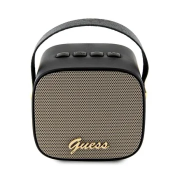 Bluetooth колонка Guess GUWSB2P4SMK 4G Leather Script Logo, черная