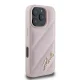 Karl Lagerfeld iPhone 16 Pro Case Diagonal Quilted Script, Pink