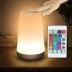 Skārienjutīga LED nakts lampa ar pulti RGB Balta