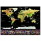 Nokasāmā Ceļotāja Pasaules Karte Plakāts 82x59cm, Lieliska dāvana 23443 | World Map Scratch Card