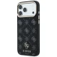 Guess Peony 4G Small Logo MagSafe vāciņš priekš iPhone 17 Pro / 18 Pro, Melns