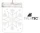 Malatec 3D LED loga dekorācija - Sniegpārsla, silta balta gaisma
