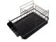 Two-Tier Dish Drainer with Tray, Black