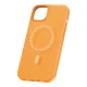 Магнитный чехол для iPhone 15 Plus Baseus Fauxther Series, оранжевый