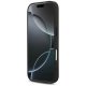 Guess iPhone 17 Pro vāciņš Leather 4G Triangle Strass MagSafe, melns