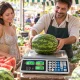 Elektroniskie tirdzniecības svari ar cenu kalkulāciju LCD 40 kg / 2 g