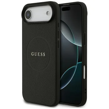 Чехол Guess Grained Ring MagSafe для iPhone 17 Air – черный