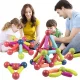 Magnētiskie Rotaļu Spēļu Bloki Bumbiņas Stienīši Konstruktors, 84 gab. | Magnetic Magic Blocks Bricks Balls