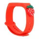 Детский ремешок Telcon для Smart Band M5/M6/M7, Red Strawberry