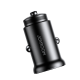 Joyroom JR-CCN06 metāla mini auto lādētājs 30W 2x USB-C, melns