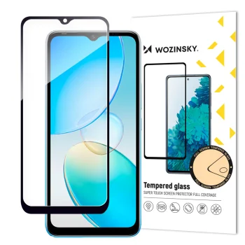 Wozinsky Full Glue Tempered Glass for Infinix Hot 12i with Black Frame