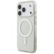 Guess IML Glitter Pearl Strap MagSafe Phone Case Cover iPhone 17 Pro Max - Transparent