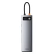 Baseus Metal Gleam 11in1 multifunctional USB Type C HUB - 3x USB 3.2 Gen 1 5Gbps / USB Type C PD 100W / 3.5 mm mini...