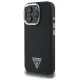 Guess iPhone 16 Pro Max vāciņš Grained Triangle MagSafe, melns