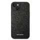 Karl Lagerfeld Glitter Plaque Logo vāciņš iPhone 14 Plus, melns