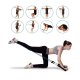 11 Pack Exercise Resistance Bands with Handles Exercise Stretch Fitness Home and Carry Bag