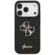 Чехол Guess Fixed Glitter Big 4G для iPhone 17 Pro / 18 Pro, черный