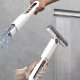 Mini Flat Mop with Squeezer for Windows and Shelves DA177, White/Grey