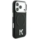 Чехол Karl Lagerfeld для iPhone 18 Pro / 17 Pro Grained Embossed Ring & Kameo MagSafe, черный