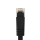 Orico PUG-C7B CAT7 10Gbps RJ45 Flat Network Cable 8m, Black