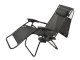 Folding Garden and Beach Lounger Zero Gravity 2in1 with Canopy, Black