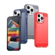 Vāciņš iPhone 15 Pro ar oglekļa šķiedras rakstu Carbon Case, melns