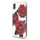 Guess Flower Desire Red Rose vāciņš iPhone X / XS, caurspīdīgs